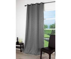 FENETRE SUR COUR Rideau Zebra 210G Occultant, Gris, 140x260 cm