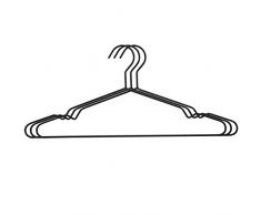 Renberg Lot de 3 cintres en mÃ©tal, Gris, Standard