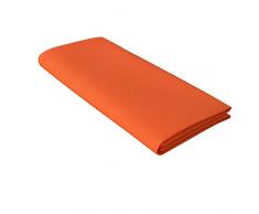 Treb Horecalinnen, Tableclothes Couleur Collection Nappe Plus 4Â Serviettes de Table, Mandarine, 132Â x 132Â cm/51Â x 51Â cm