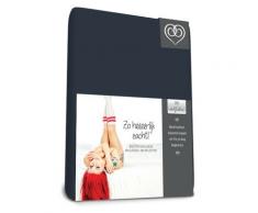 Bed-Fashion Drap-Housse élastique, éponge, Bleu Marine, Lit Simple, 80 x 210 cm