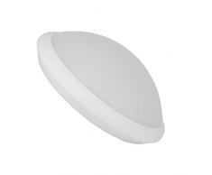 MAXILAMP Max180818 Plafonnier LED avec Détecteur de Mouvement Radar 16W Verre, Transparent