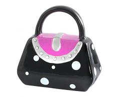 Home Poche Tirelire, cÃ©ramique, Noir, 21Â x 6Â x 6Â cm