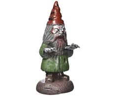 Forum Novelties Forum Nain de Jardin Lumineux Zombie Vert Gris/Rouge Taille Unique