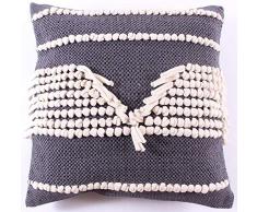 La Finesse Housse de Coussin carrÃ©e dÃ©corative 50 x 50 cm pour la Maison en Coton pour Le Salon, Le canapÃ©, la Chambre Ã Coucher cph40, Textile colorÃ©, Taille Unique