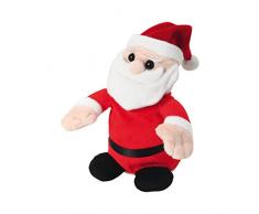 AUTOUR DE MINUIT 5AUT326 Automate Peluche Echo Père Noël à Piles, Plastique, Multicolore, 17 x 10 x 19 cm