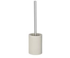 Wenko ION Brosse WC, Ciment, Beige, 9,5 x 9,5 x 37 cm