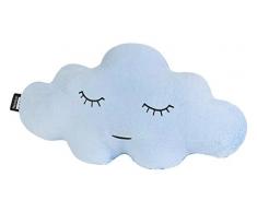 Paparajote Factory Coussin Doux en Forme de Nuage, spÃ©cial pour bÃ©bÃ© 25 x 16 x 50 cm Bleu