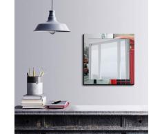 Bonamaison DÃ©coration Murale Impression sur Miroir EncadrÃ© sur Toile, Dimensions: 50 x 50 Cm - ConÃ§u et fabriquÃ© en Turquie