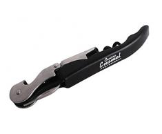 Cuisine Enamel Prof Tire Bouchon, Acier Inoxydable Moderne 15x8x3 cm Noir