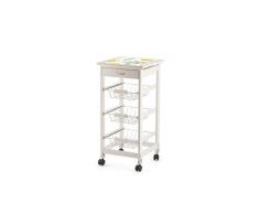 Galileo Casa 2192050 Desserte de Cuisine en Bois Blanc