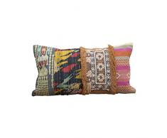 Belssia Coussin de Chaise, Coton, Multicolore, 70Â x 40Â x 18Â cm