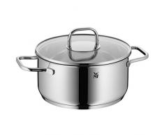 WMF 1730216380 Faitout Bas, Acier Inoxydable, Argent, 20 cm