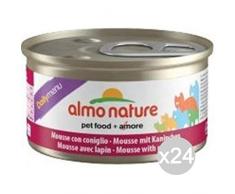 Almo Nature - 157 - Lot de 24 canettes en Mousse 85 g - Lapin - Nourriture pour Chats