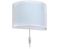 applique murale enfant Vichy Bleu