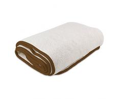 BEPER Chauffe Lit Simple, Laine, Blanc/Marron, 150x80 cm