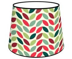 Abat-jours 7111307031727 Conique ImprimÃ© ChloÃ© Lampadaire, Tissus/PVC, Multicolore