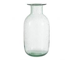 Aufora H0259Â a Haut Bouteille cou Bubble Vase Table en verre clair,