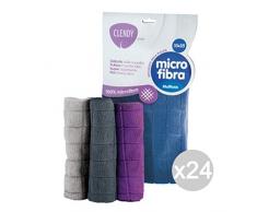 Clendy Cendy 201010 Lot de 24 Chiffons en Microfibre Multi-Usage 35 x 35 cm