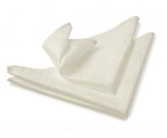 Blue Canyon-Rosetta - 43 x 43 cm-Lot de 2 Serviettes de Table Ivoire