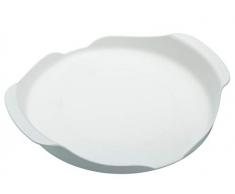 Kitchen Craft KCMTRAY Plateau Micro-Ondes, Plastique, Blanc, 20 cm