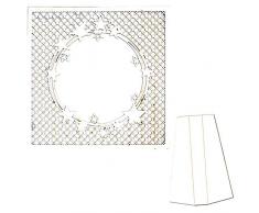 dayka Trade Silhouette en carton fin et Flexible, porte Photo multicolore, Taglia Unique