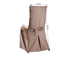 Linder 0509/28/887/45 Monaco Housse de Chaise Polyester Taupe 45 x 130 cm