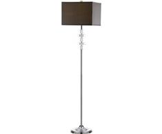 Safavieh Catarina Cristal Lampadaire, Crystal/Gris, 35 x 35 x 153,03 cm