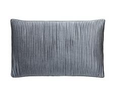 Peacock Blue Hotel Fabio Coussin ArgentÃ©/Blanc 30 x 50 cm