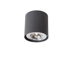 Lucide DIALO-LED - Spot Plafond - Ã 12 cm - LED Dim. - 1x12W 2700K - Gris