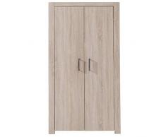 INSIDE Armoire penderie ALINE chêne 2 portes