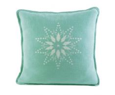 biederlack Trend Ãtoiles sans Doublure Coussin Coton Turquoise 50 x 50 cm