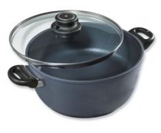 Swiss Diamond 6820 Casserole haute ronde avec couvercle en verre 20 cm