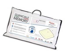 Oreiller Memory VIP Q10, avec microcapsules de CO-Benzine Q10 Qui protÃ¨ge la Peau du vieillissement, 42 x 72, Blanc, 100 % viscoÃ©lastique, fabriquÃ© en Italie