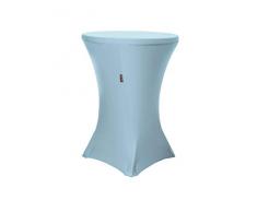 La Housse de Round High Spandex en Lin pour Cocktail Highboy Table, Lumière Bleue, 71.2 x 91.44 x 0.4 cm