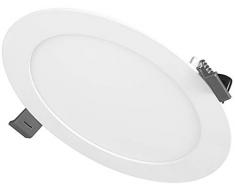 Radium Panneau LED 40 W, 3400 lumens, 600 dimensions encastrées, lampe de bureau, 4000 K normal, IP20, plastique, blanc