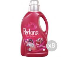 Perlana Set 8 Liquide 1,5 Couleurs Brillants Lessive Machine à Laver et Linge, Multicolore, Unique