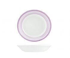 H&H Capri Assiette Creuse, Faience, Lilas