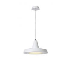 Lucide SOLO - Suspension - Ã 33 cm - LED - 1x18W 2700K - Blanc