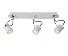 Lucide SAMBA - Spot Plafond - LED Dim. - GU10 - 3x4,5W 3000K - Blanc