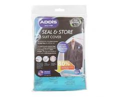 Addis Home Sac de Rangement sous Vide avec Joint Statique 100% hermétique et Suspension Transparent