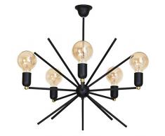 Homemania Lampe à suspension W58xd58xh60 cm Noir