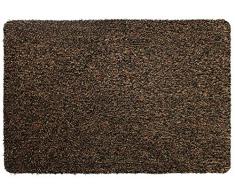 Mighty Mats Paillasson, Microfibre de Polyester. Latex, Marron, 50 x 80 cm