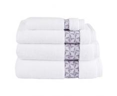 LE JACQUARD FRANÃAIS - Serviette de Bain Minéral Encre lavée 30x50