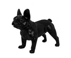 World Art Bouledogue français Sculpture En Résine, Multicolore, 40x25x50 Cm
