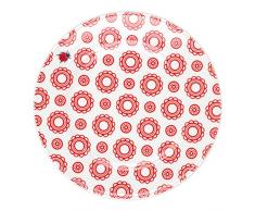 Feinkost KÃ¤fer 102729 Vaisselle, Porcelaine, Blanc/Rouge, 19 x 19 x 2 cm