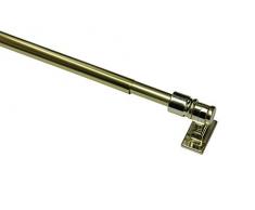 Gardinia Barre de Rideau Ambiance Café California à 12 mm Laiton, 75-135 cm