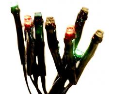 Festive à piles 10 bougies LED en forme de fleur Multicolore