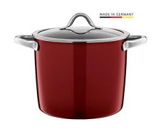 Silit Vitaliano Rosso Casserole à Légumes avec Couvercle en Verre rouge foncé