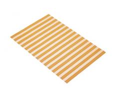 Kitchen Craft Set de Table, PVC, Orange/Blanc, 28x18x18 cm