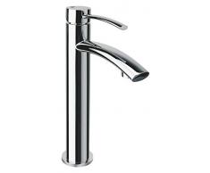 Bisk Chroma de Ã Levier Unique col Haut pour lavabo, chromÃ©, 6Â x 15Â x 30,5Â cm